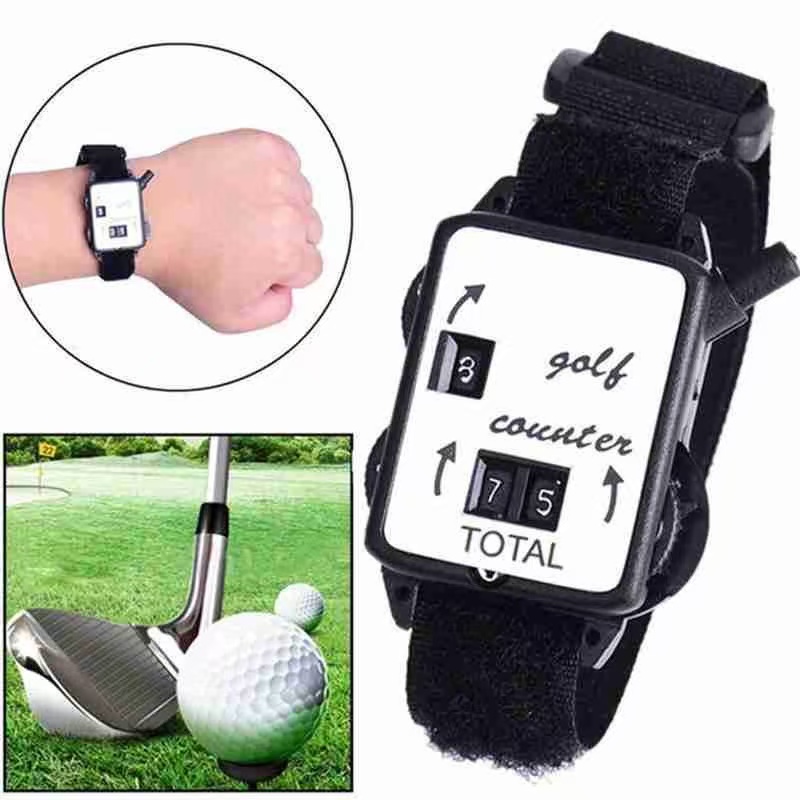 Badminton Counter - Manual Golf Stroke Counter with Wristband