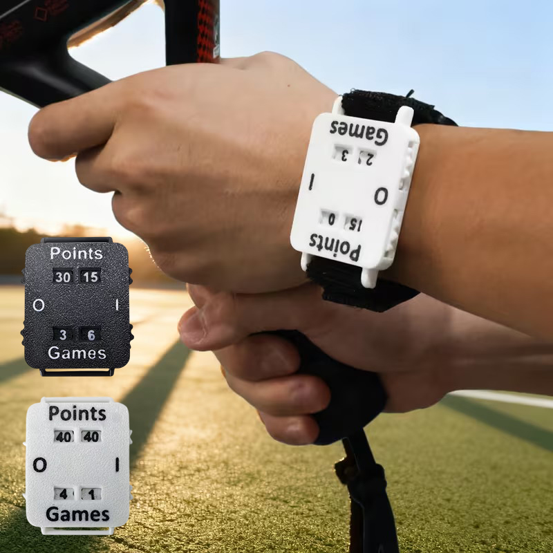 Badminton Counter - Portable Cricket Tennis Padel Scorer Wristband
