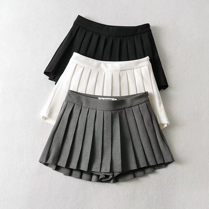Badminton Korea - MEXZT Sexy Pleated Skirts Women Korean