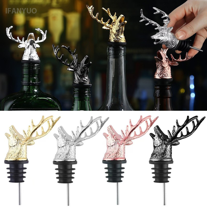 Zinc Alloy Deer Head Wine Pour - Head Racket Boom review and price