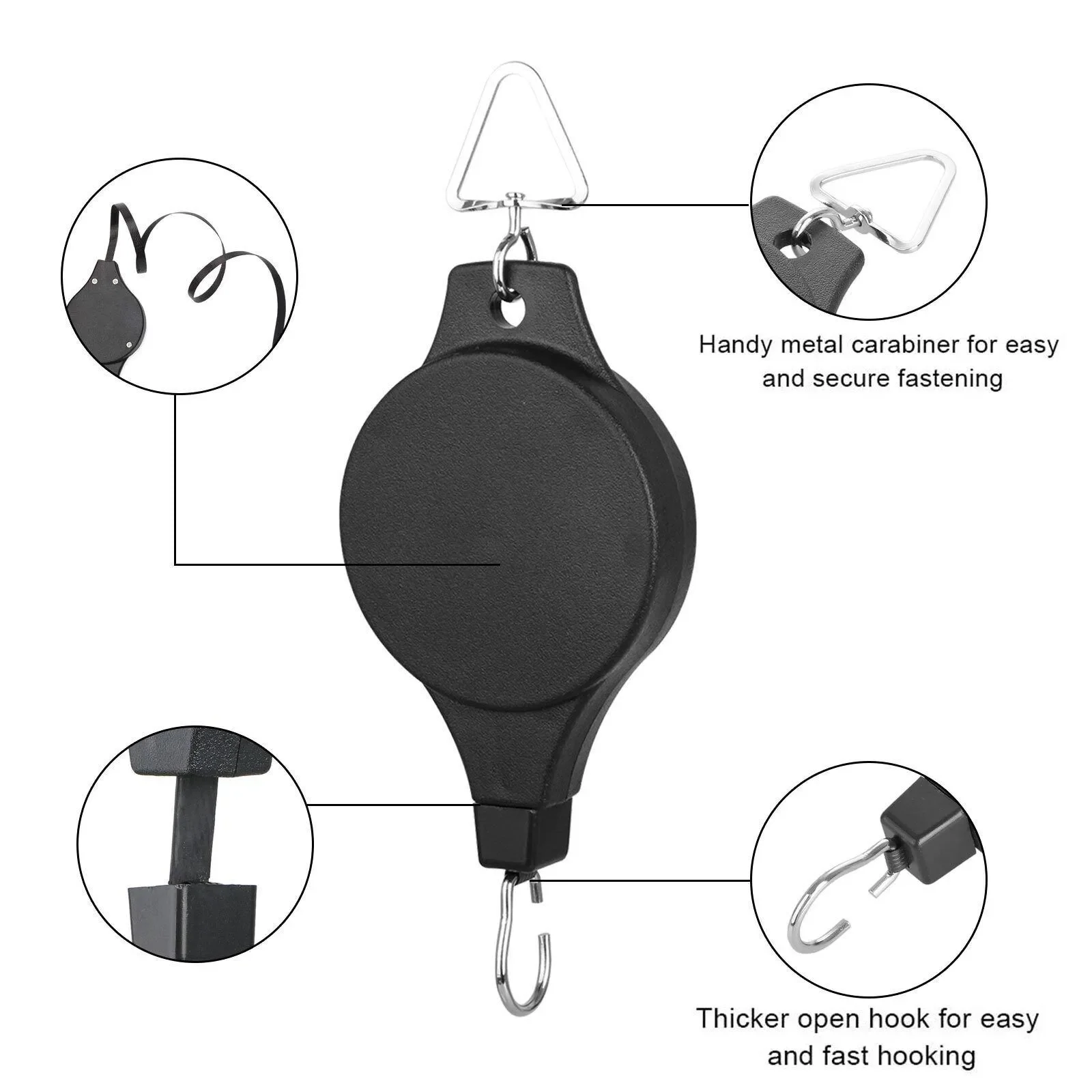 Retractable Plant Pulley Hangi - String Tension Clip review and price