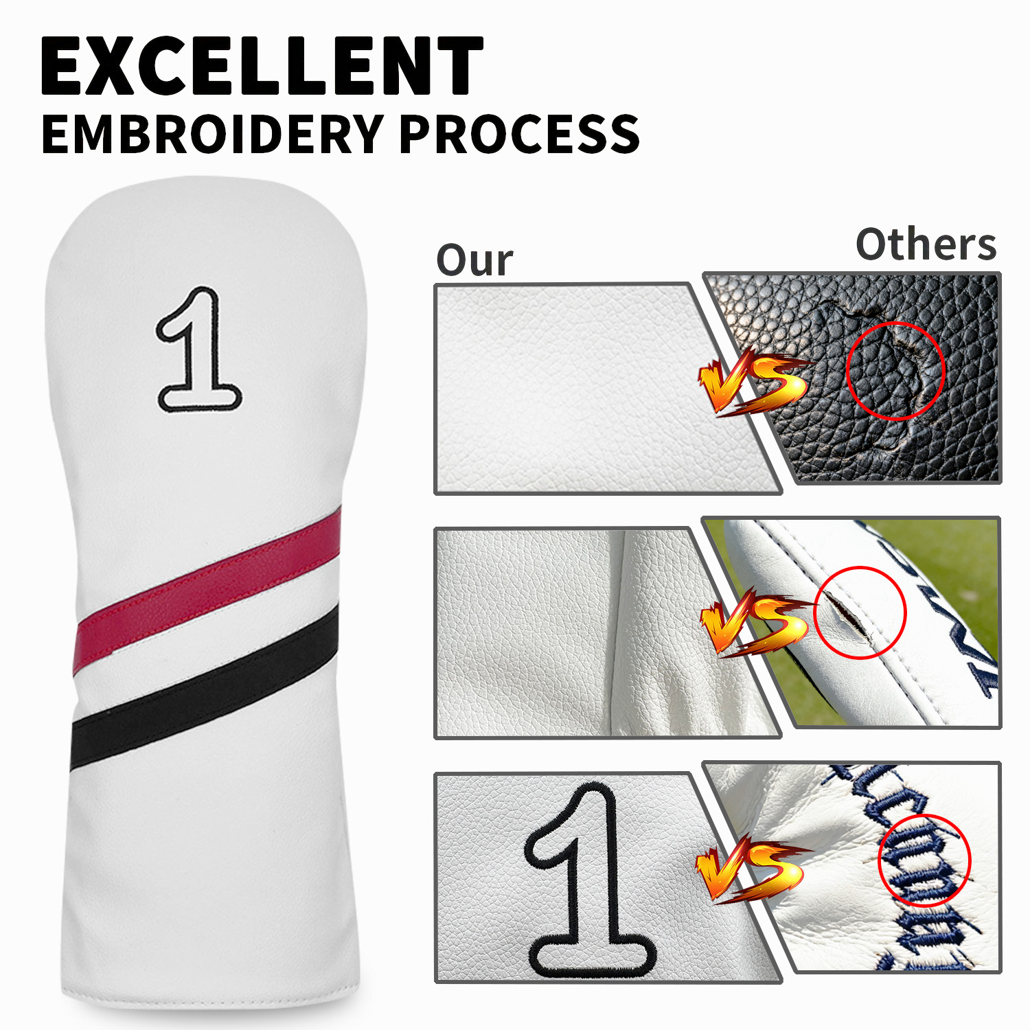 1/4pcs Golf Club Cover, Number - Badminton Club review and price