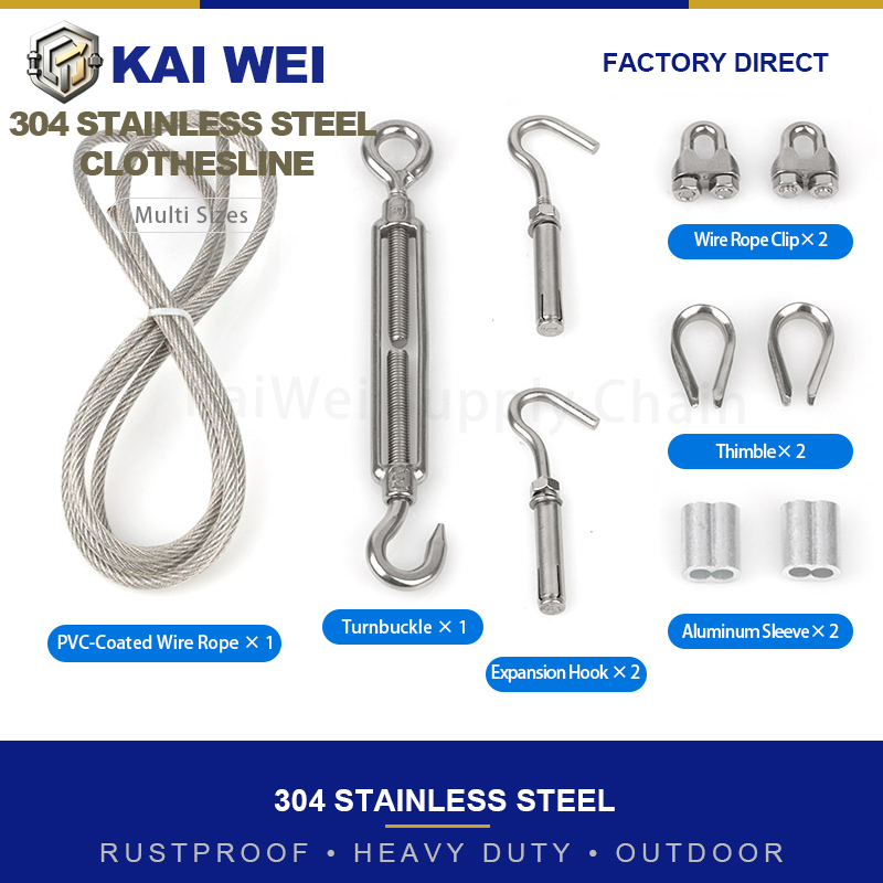 KAIWEI PVC Coated 304 Stainles - String Tension Clip review and price