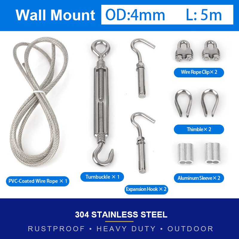 KAIWEI PVC Coated 304 Stainles - String Tension Clip review and price